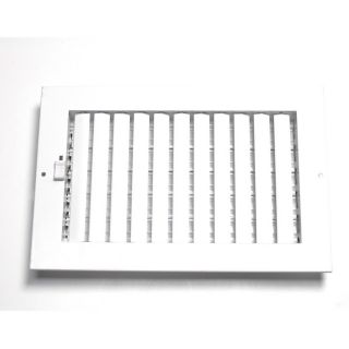 Accord 10 x 6 White Adjustable Sidewall/Ceiling Register