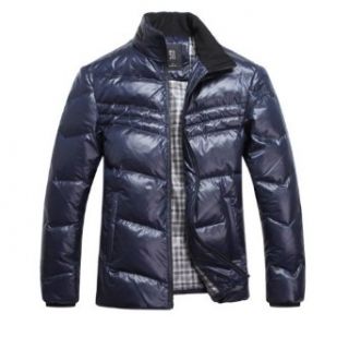 Gaorui 2013 Men's Winter Genuine Duck Feather Down wadded coat puffer Jacket casual Men's Jacket  XL Jewelry blue at  Mens Clothing store