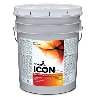 Olympic 619 fl oz Interior Semi Gloss White Latex Base Paint with Mildew Resistant Finish