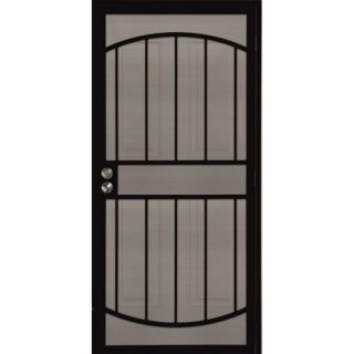 Gatehouse Gibraltar Black Steel Security Door (Common 81 in x 36 in; Actual 81 in x 39 in)