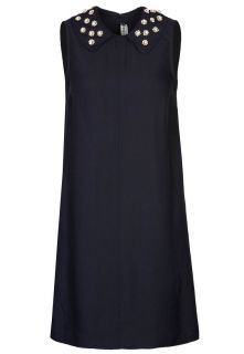 Mademoiselle Tara   CREPE FLUIDE JEWEL   Dress   blue