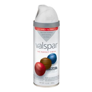 Valspar 12 oz White Flat Spray Paint