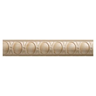 1.3125 in x 8 ft x 0.375 in Unfinished Interior Whitewood Moulding Accent