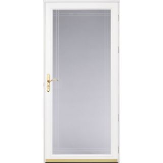Pella White Royalton Full View Beveled Safety Storm Door (Common 81 in x 36 in; Actual 81.04 in x 37.35 in)