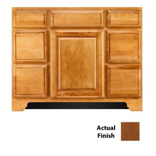 KraftMaid Traditional 42 in x 21 7/8 in Chestnut Bathroom Vanity