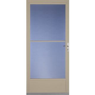 Pella Tan Mid View Tempered Glass Storm Door (Common 81 in x 36 in; Actual 80.78 in x 37 in)
