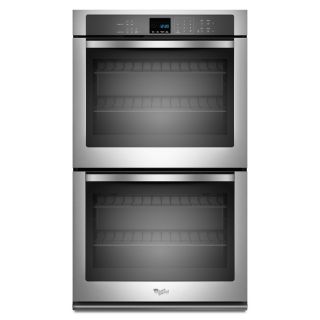 Whirlpool Self Cleaning with Steam Double Electric Wall Oven (Stainless Steel) (Common 27 in; Actual 27 in)