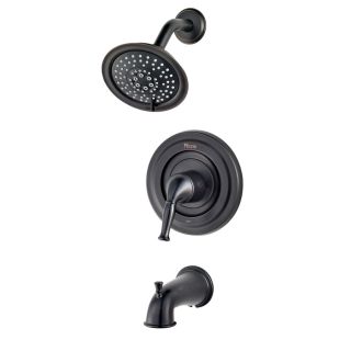 Pfister Universal Trim Tuscan Bronze 1 Handle Bathtub and Shower Faucet Trim Kit with Multi Function Showerhead