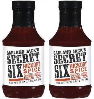 Garland Jack's Secret Six Hickory Spice BBQ Sauce (18 oz) 2 Pack  Barbecue Sauces  Grocery & Gourmet Food