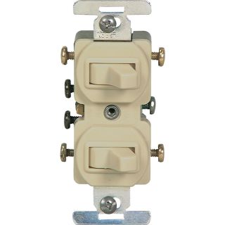 Cooper Wiring Devices 15 Amp Ivory Combination Special Use Light Switch