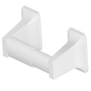 Project Source Seton White Surface Mount Toilet Paper Holder