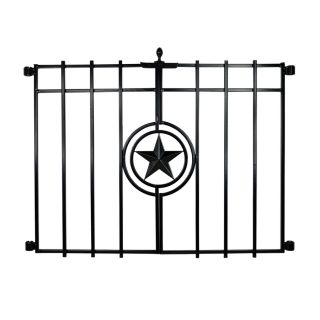 No Dig Powder Coated Steel Fence Gate (Common 27 in x 23 in; Actual 27.17 in x 22.52 in)