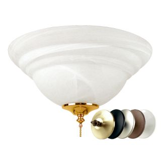 Harbor Breeze 2 Light Multiple Finials (Abzc, Ab, Bnk, Mbk, Lw) Ceiling Fan Light Kit with Bowl Glass or Shade ENERGY STAR