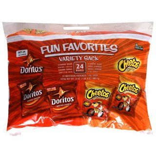 Frito Lay Cheetos & Doritos Variety Pack, 24 Count Sacks (Pack of 6)  Chips  Grocery & Gourmet Food
