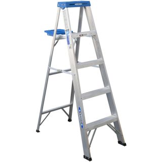 Werner 5 ft Aluminum 250 lb Type I Step Ladder