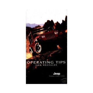 Jeep Wrangler Operating Tips Video   Authentic Jeep Product containing 20 minutes on Operation of Hard & Soft Tops Plus ops of Seats, Driver Controls, Maintenance, Towing, ABS, Command Trac 4wd & Off Road Driving + 45 minute VHS videocassette.  