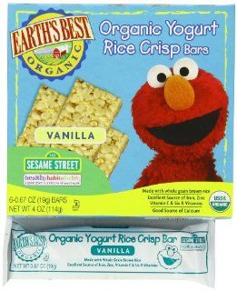 Earth's Best Organic Vanilla Yogurt Rice Crisp Bars, 4 Ounce Boxes Containing 6 Bars (Pack of 6)  Baby Snack Foods  Grocery & Gourmet Food