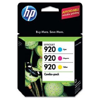 HP 920 Retail Combo Pack Contains 1 each Cyan, Yellow and Magenta HP 920 Ink Cartridges Electronics
