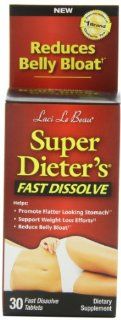 Super Dieter's Fast Dissolve Bloating Relief and Laxative Weight Loss, 30 Fast Dissolve Tablets, (Contains Fast Acting Senna Leaf Extract) Health & Personal Care