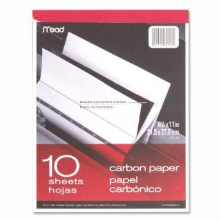 Mead Products   Carbon Paper Tablet, 8 1/2"x11", Black Carbon   Sold as 1 EA   Carbon Paper Tablet contains black carbon, mill finish paper.  Desk Media Storage Products 