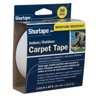 Shurtape 1 3/8 in W x 42 ft L Carpet Tape
