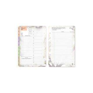 Planner Refill,Daily,2PPD,Jan Dec,Blooms,5 1/2"x8 1/2" 
