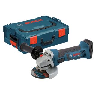 Bosch Click & Go Bare Tool 4.5 in 18 Volt Cordless Angle Grinder with L Boxx 2
