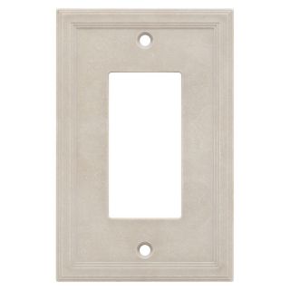 Somerset Collection 1 Gang Sand Decorator Single Receptacle Cast Stone Wall Plate