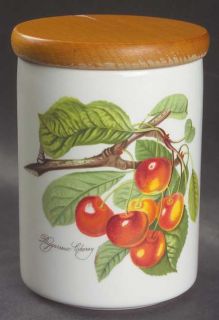 Portmeirion Pomona 5 Storage Jar & Lid, Fine China Dinnerware   Fruit And Flowe