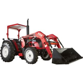 NorTrac 50XT 50 HP 4WD Tractor with Front End Loader   with Turf Tires