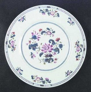 Puiforcat China Chen Yang (Wht Bkgd) Dinner Plate, Fine China Dinnerware   Flora