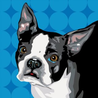 Naked Decor Pooch Décor Boston Terrier Portrait Graphic Art on Canvas boston 