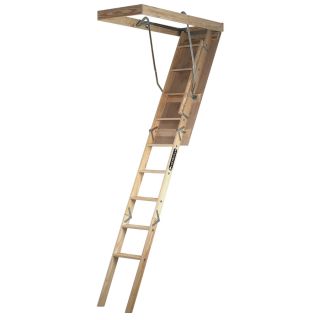Louisville 8 ft Wood 250 lb Type I Attic Ladder