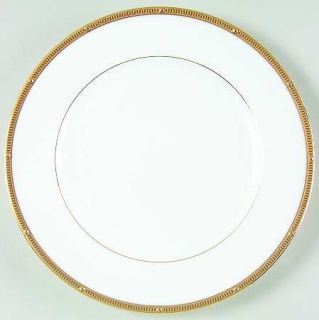 Noritake Rochelle Gold Salad Plate, Fine China Dinnerware   Renaissance,Bone,Gol