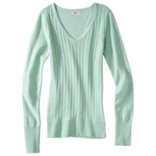 Mossimo Supply Co. Juniors Pointelle Sweater   Green S(3 5)