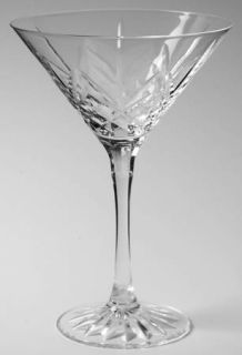 Cristal DArques Durand Provence Martini Glass   Clear,Crisscross & Fan