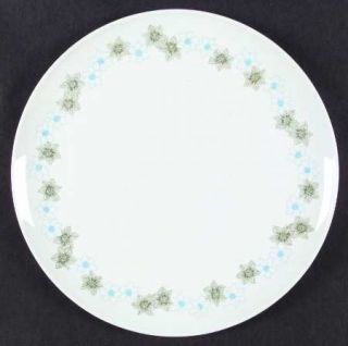 Corning Floral Dinner Plate, Fine China Dinnerware   Centura,Green And Blue Flow