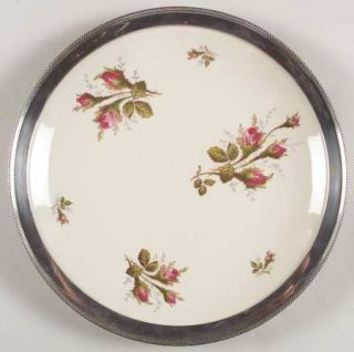 Rosenthal   Continental Moss Rose (Pompadour, Ivory Body) 12 Chop Plate/Round P