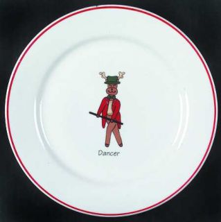 Rainbow Mountain Rax1 Salad Plate, Fine China Dinnerware   SantaS Reindeer Cent