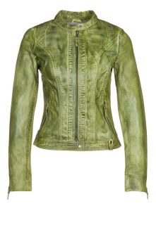 Milestone   LEILE   Leather jacket   green