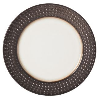 Threshold Abbey Ceramic Dinner Plate Set of 4   Brown