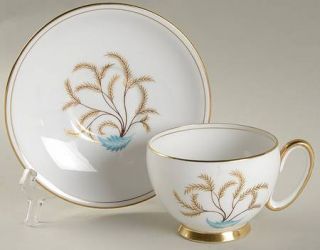 Royal Stafford Persian Tree Footed Cup & Saucer Set, Fine China Dinnerware   Whi