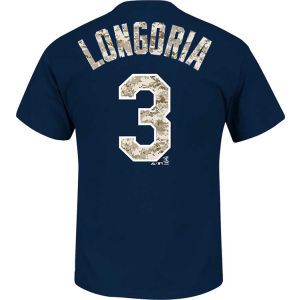Tampa Bay Rays Evan Longoria Majestic MLB Camo Player T Shirt
