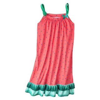Xhilaration Girls Watermelon Strapless Nightgown   Coral M