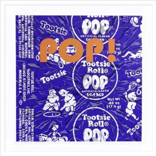 Art Tootsie POP (Grape)  Linocut  Dave Lefner