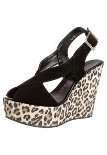 Head over Heels   GORGEOUS   High heeled sandals   black/leopard