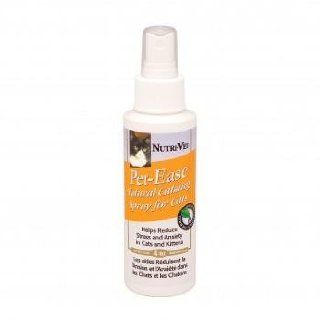 Feline Behavior Modification Spray   Pet Ease Natural Calming Spray for Cats Provides a Soothing Scent That Offers Relief During Times of High Stress or Even Day to day Living   4 Ounces   Made in USA  Pet Relaxants 