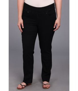 Jag Jeans Plus Size Plus Size Mila Pull On Straight in Black Sand Womens Jeans (Black)