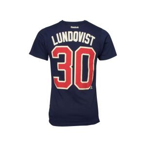 New York Rangers Henrik Lundqvist Reebok NHL Player T Shirt