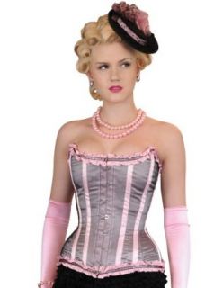 What Katie Did Gold Label Showgirl Antoinette Pink and Grey Corset
